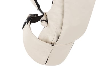 ceinture robuste dotée d'une boucle de sécurité supplémentaire pour garantir son maintien en place  