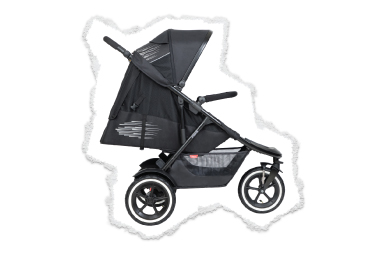 lie flat fabric sling seat for a tiny newborn to upright for a tall toddler!