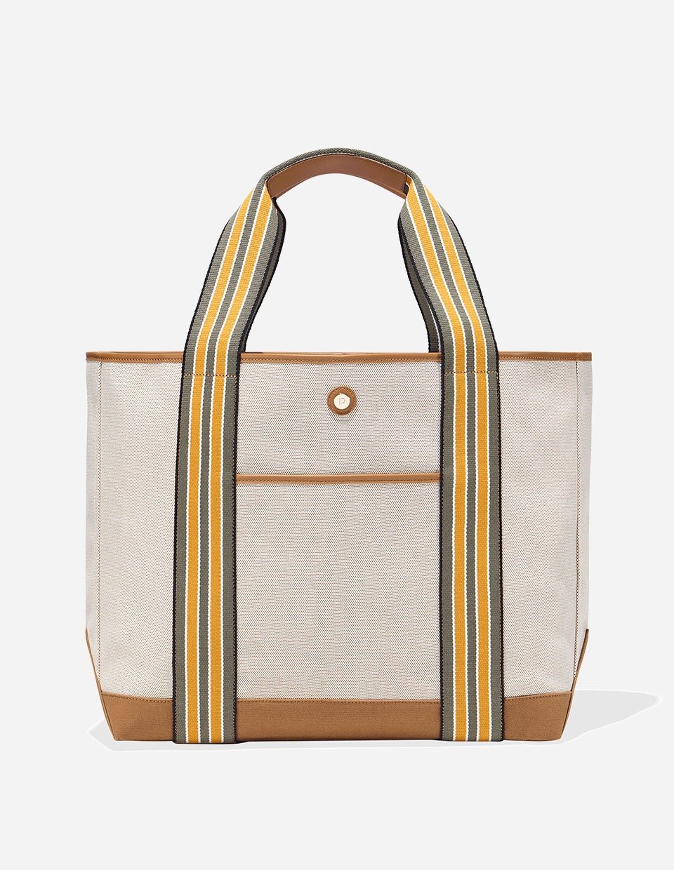 Leather hotsell canvas tote