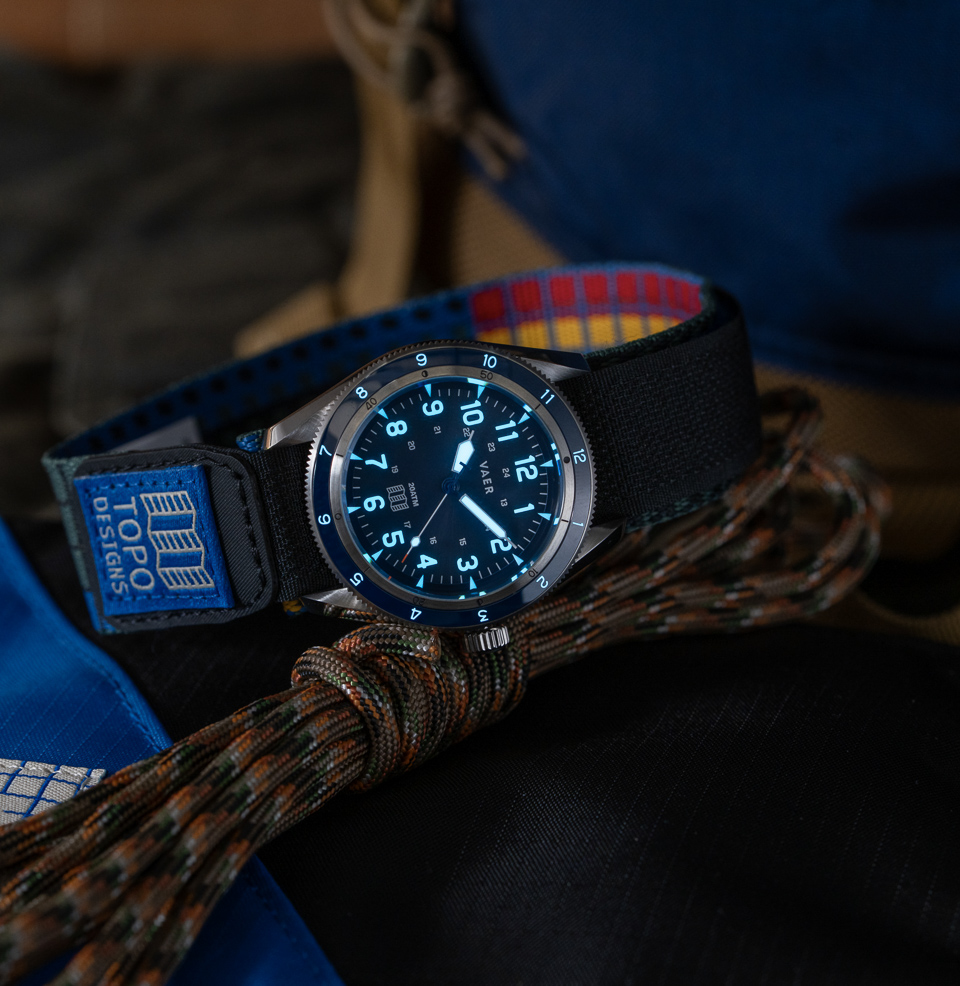 Vaer x Topo Designs x Worn & Wound Solar Hiker V2 Strong Lume