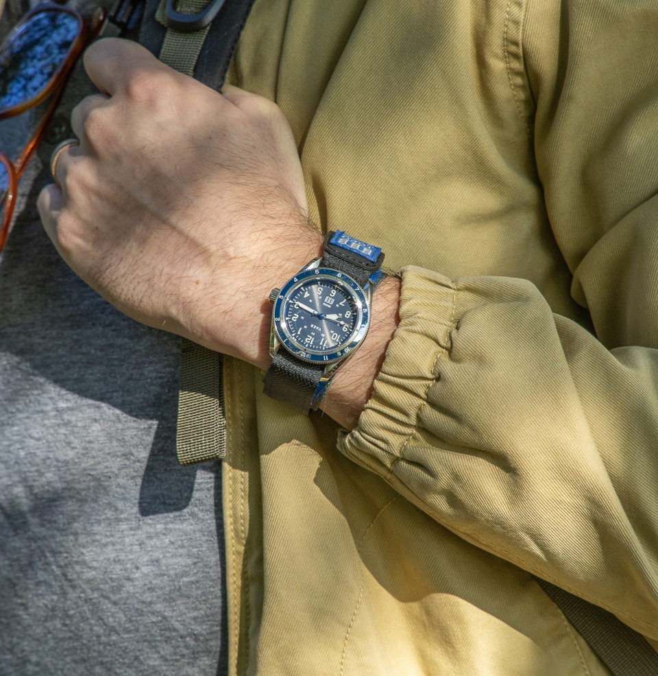 Vaer x Topo Designs x Worn & Wound Solar Hiker V2 39mm for a great fit