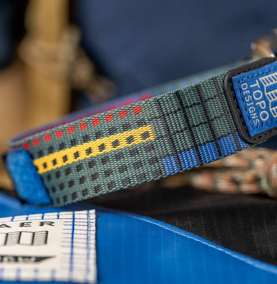 Vaer x Topo Designs x Worn & Wound Solar Hiker V2 Topo Hook and Loop Strap