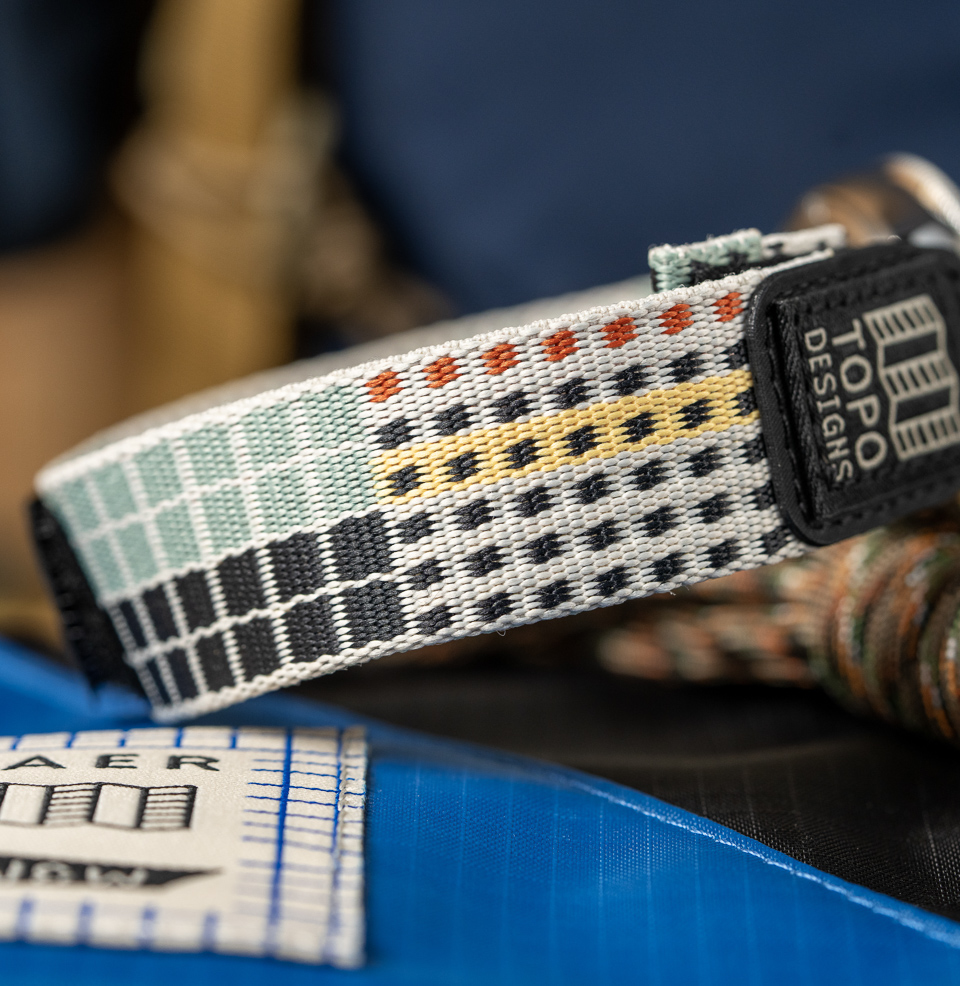 Vaer x Topo Designs x Worn & Wound Solar Hiker V2 Topo Hook and Loop Strap