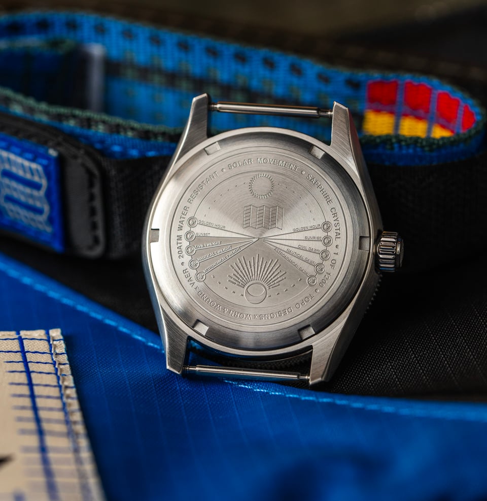 Vaer x Topo Designs x Worn & Wound Solar Hiker V2 Day Light Chart