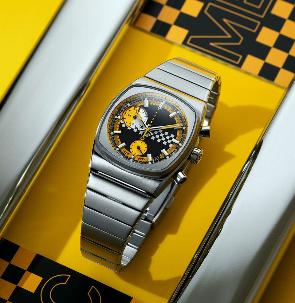 Brew Metric Taxi Cab 36mm Stainless Steel Case