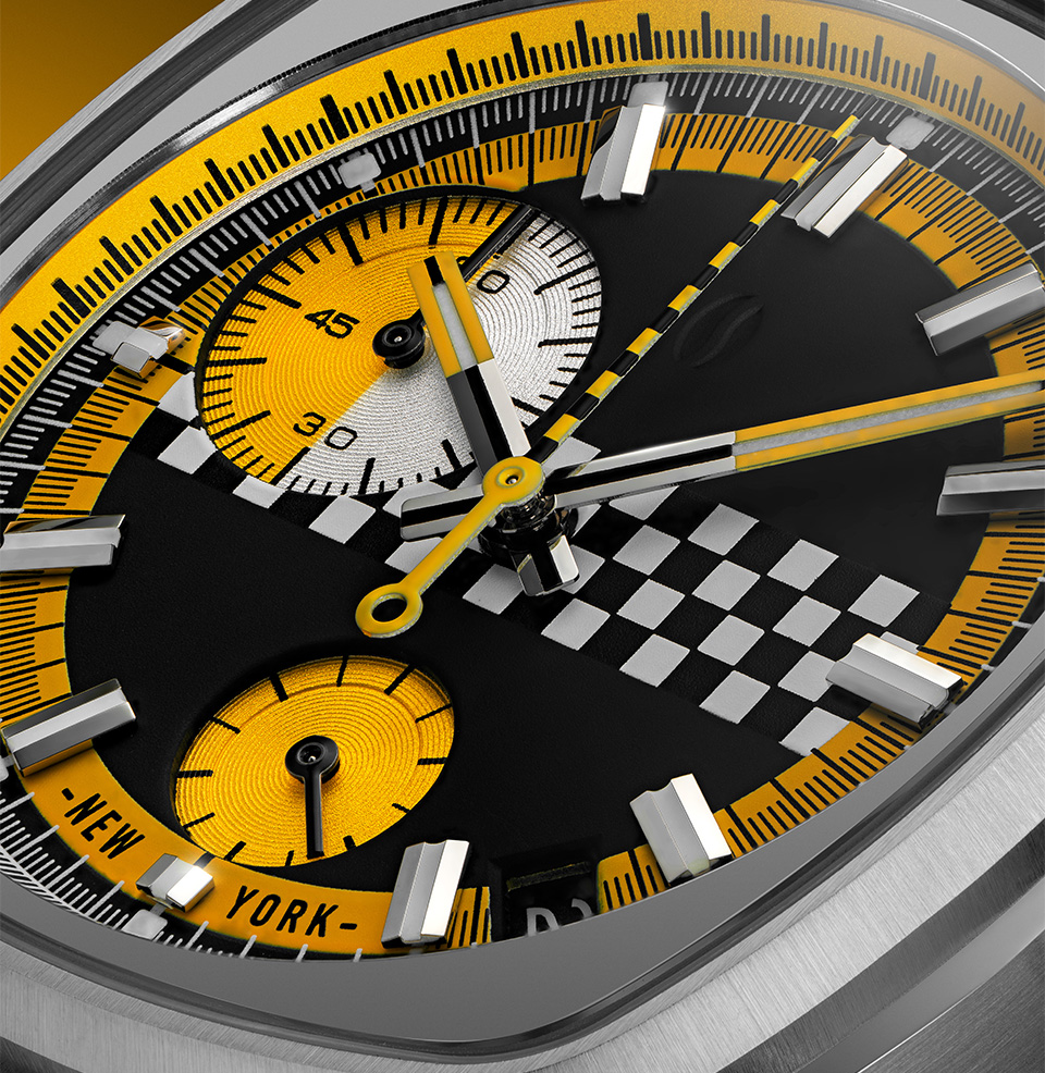 Brew Metric Taxi Cab Taxi Yellow Subdial