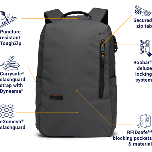 lockable backpack