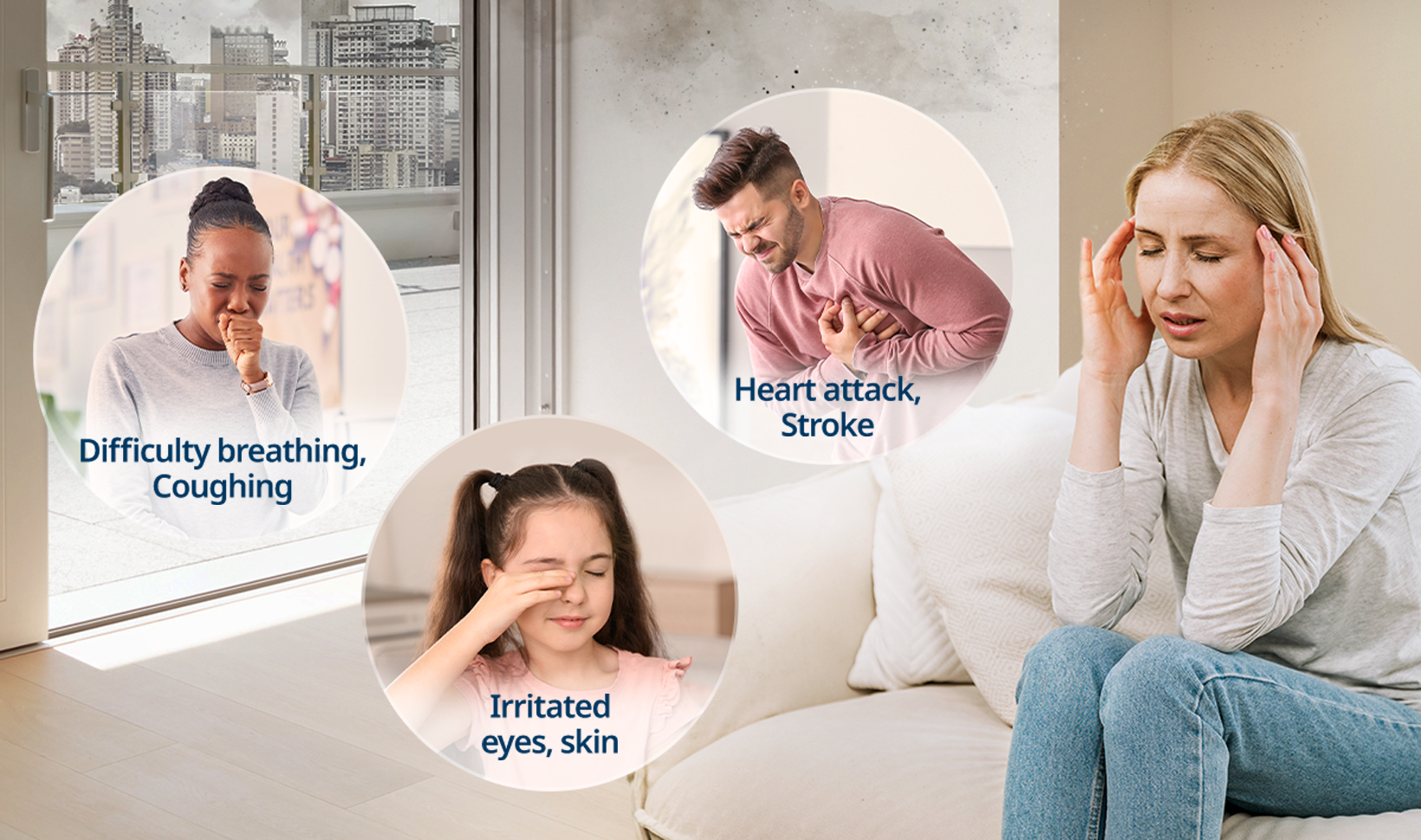 Intense smoke filter defends against many health issues.