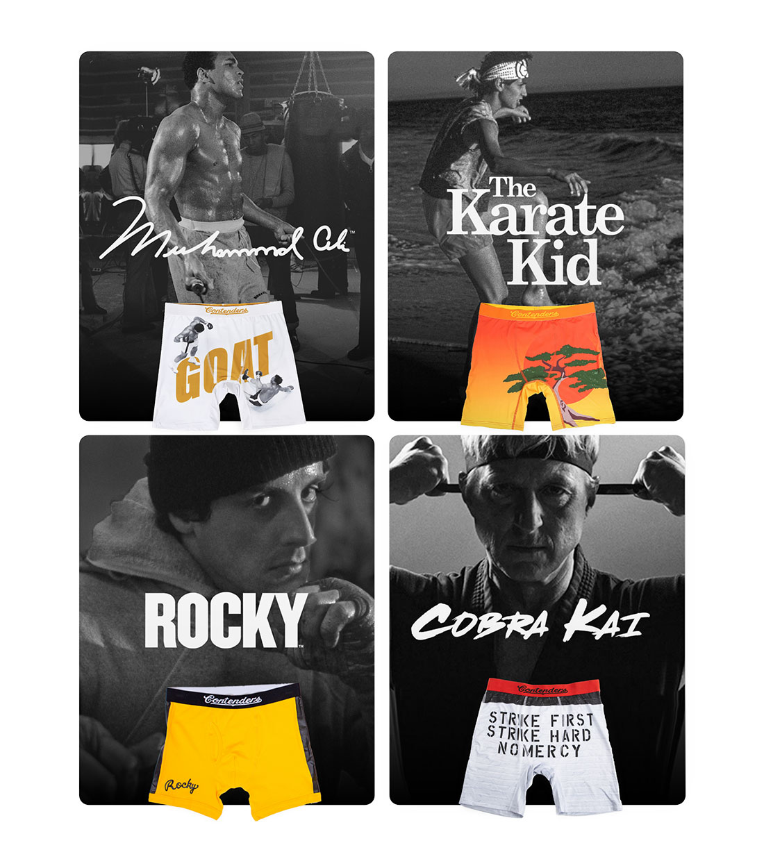 Cobra Kai Badass Boxer Briefs Contenders Clothing