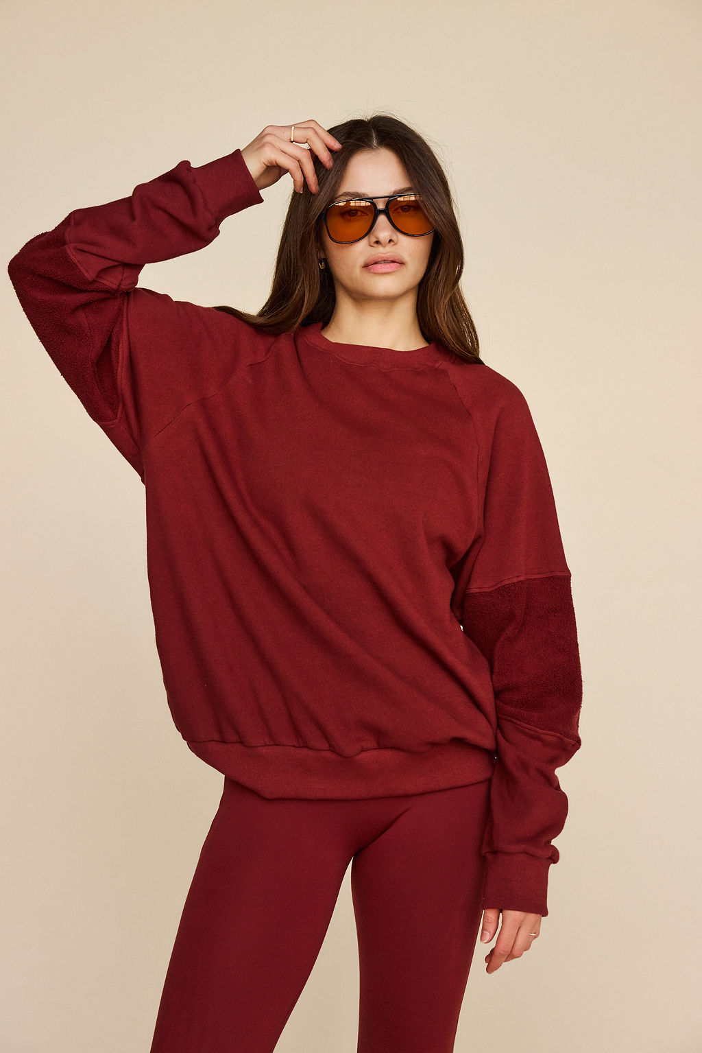 Strut This Womens Wren Sweatshirt in Mulberry
