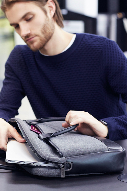KNOMO Princeton Laptop Briefcase - 15.6" Feature Rectangle Image 1 | knomo.com