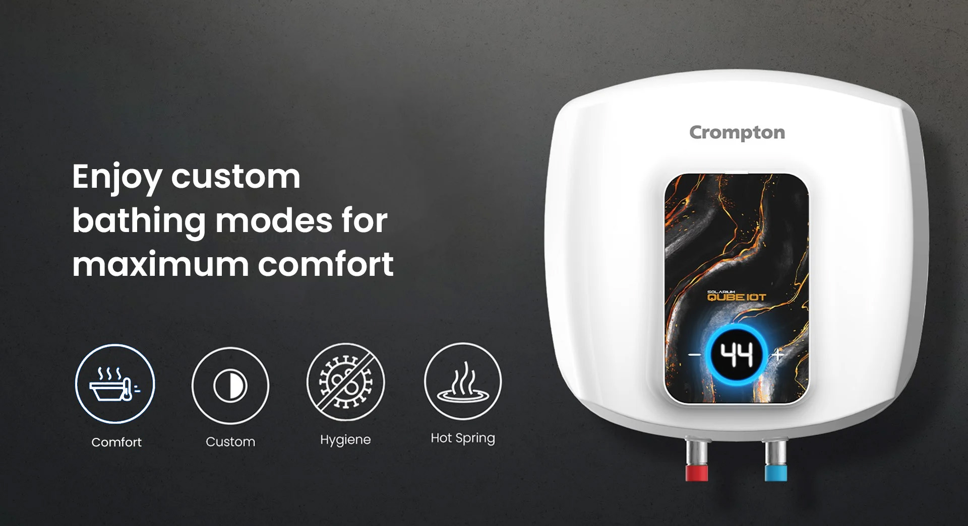 Enjoy Custom Bathing Modes For Maxium Comfort