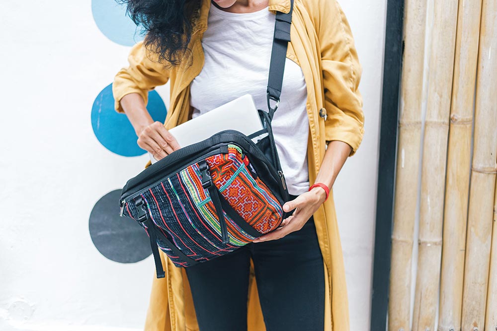 Slim Tablet Bag With Strap