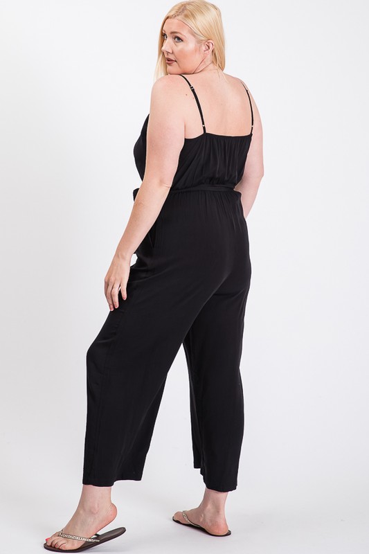 jumpsuit linen black