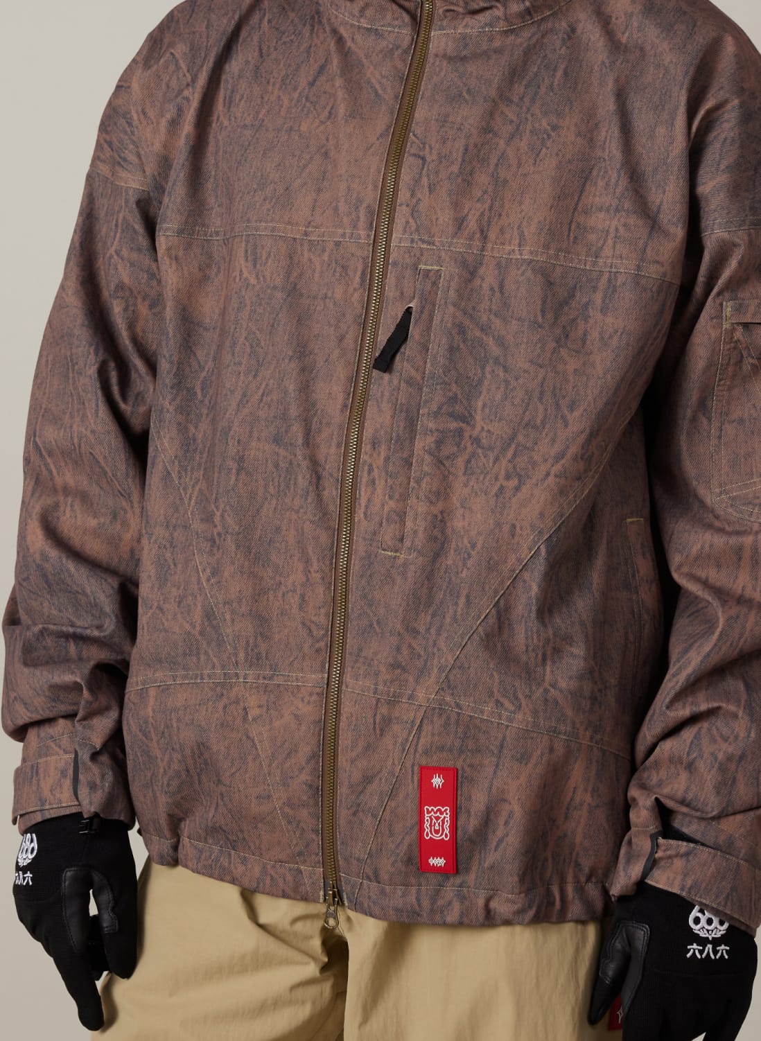 Image BROWN CRINKLE WASH / S