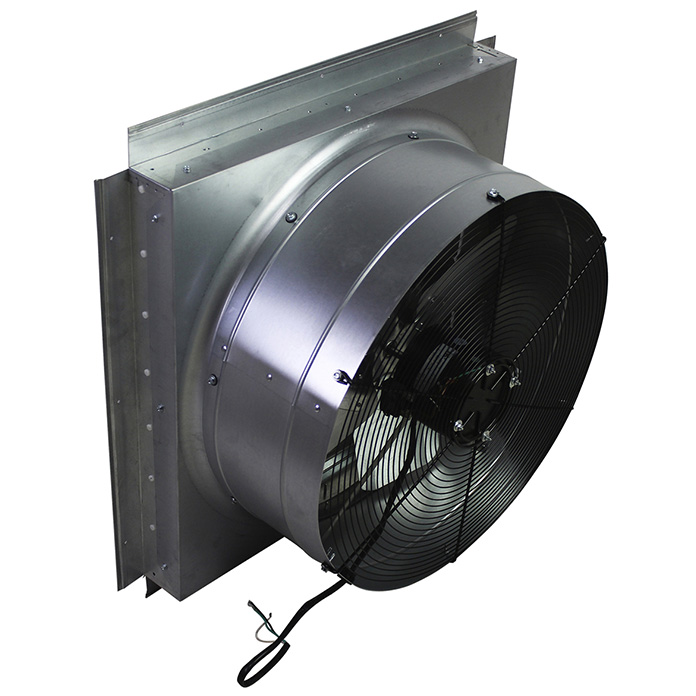 Angled view of the IF24 showing the steel housing and safety grille.