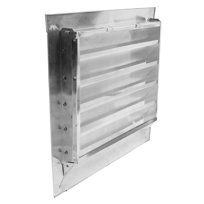 Back of vent with mesh screen.