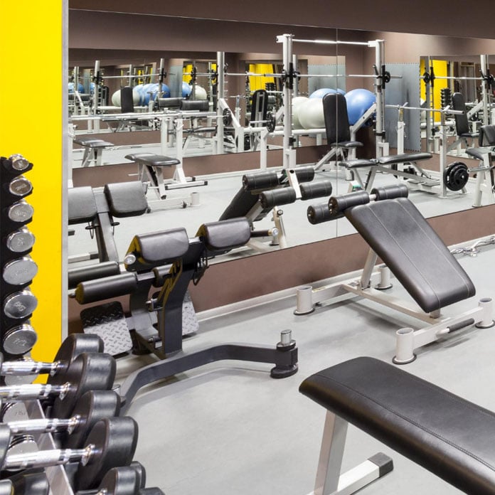 Athletic centers can benefit from wall mount fans, which can act as supplemental cooling alongside air conditioning.