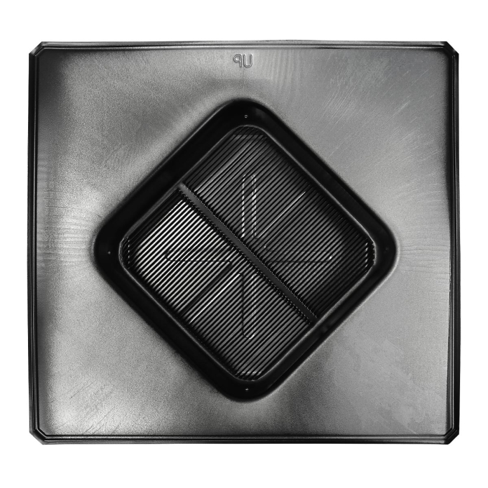 View of the rodent screen on the underside of the STV-51 GV series vent.