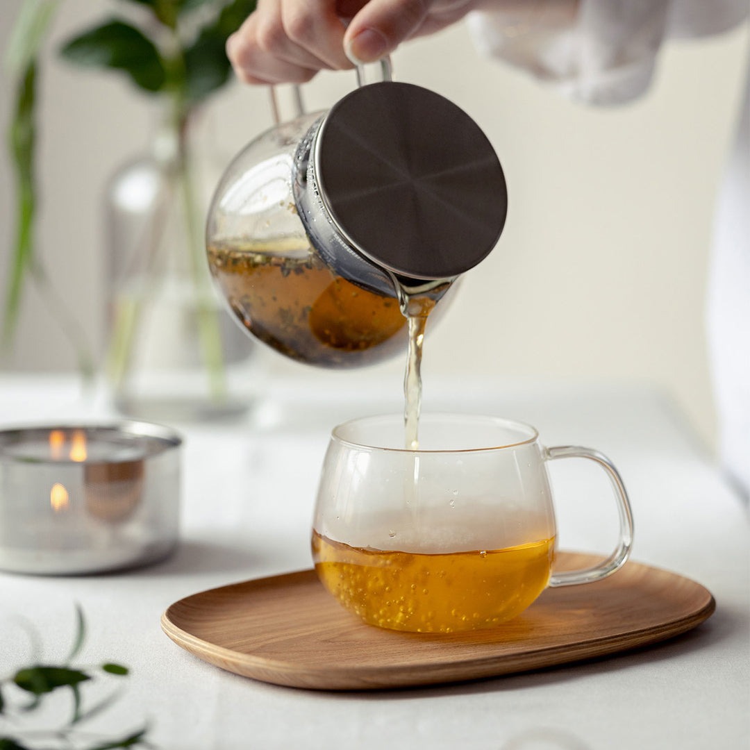 KINTO UNITEA CUP AND WILLOW TRAY (210X145MM/8.4X5.8IN) WILLOW