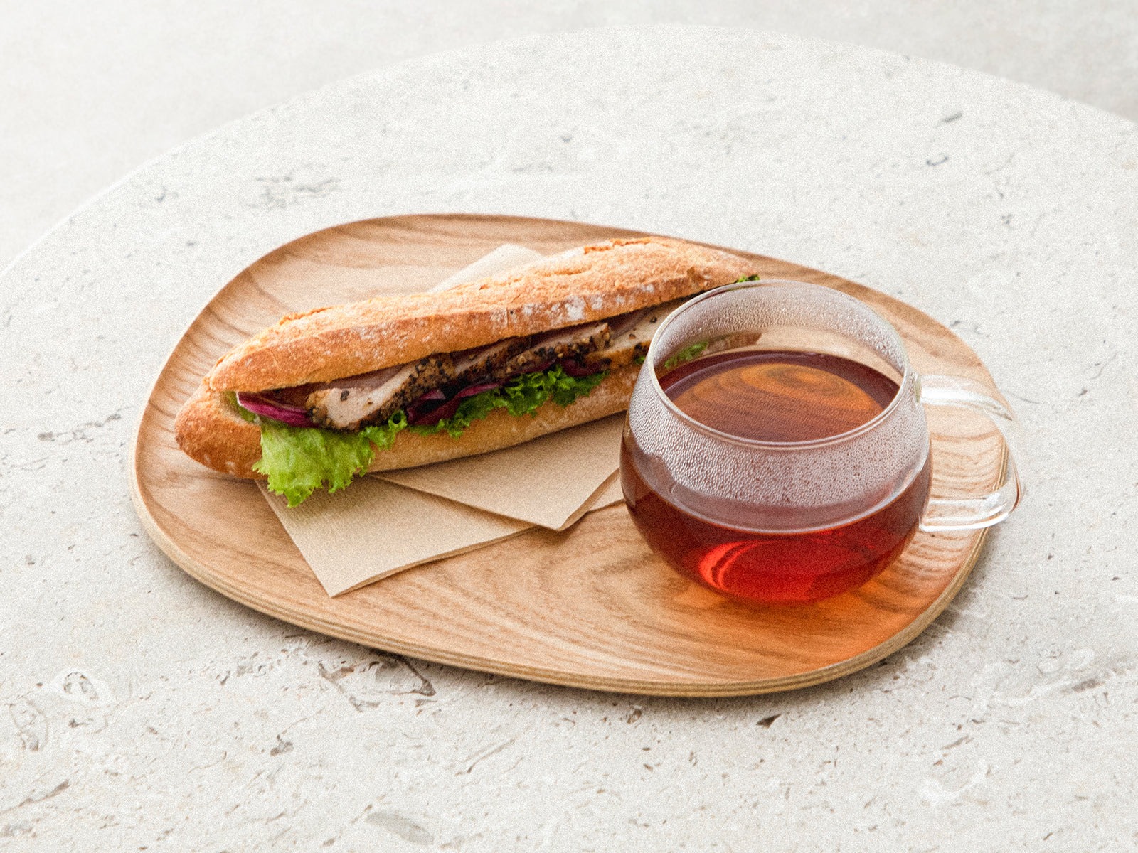 KINTO UNITEA CUP AND WILLOW TRAY (265X215MM/10.6X8.6IN) WILLOW
