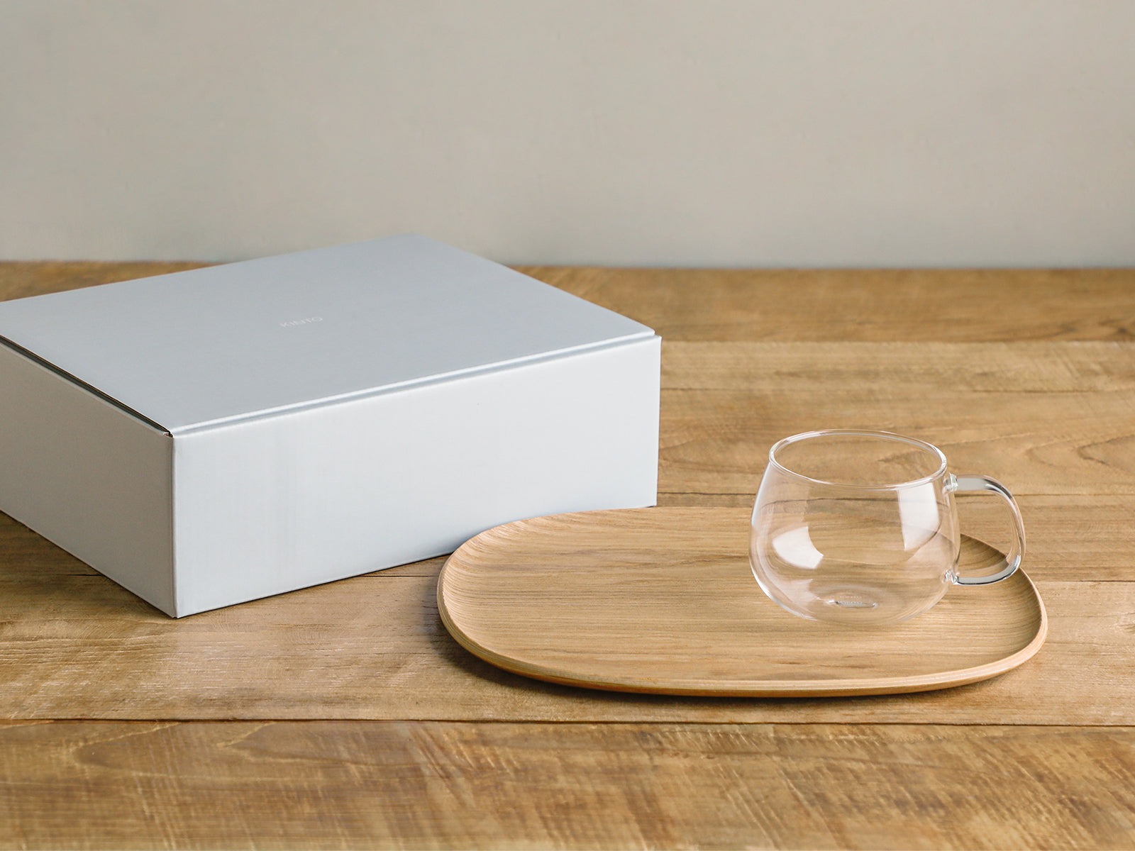 KINTO UNITEA CUP AND WILLOW TRAY (265X215MM/10.6X8.6IN) WILLOW THUMBNAIL 2