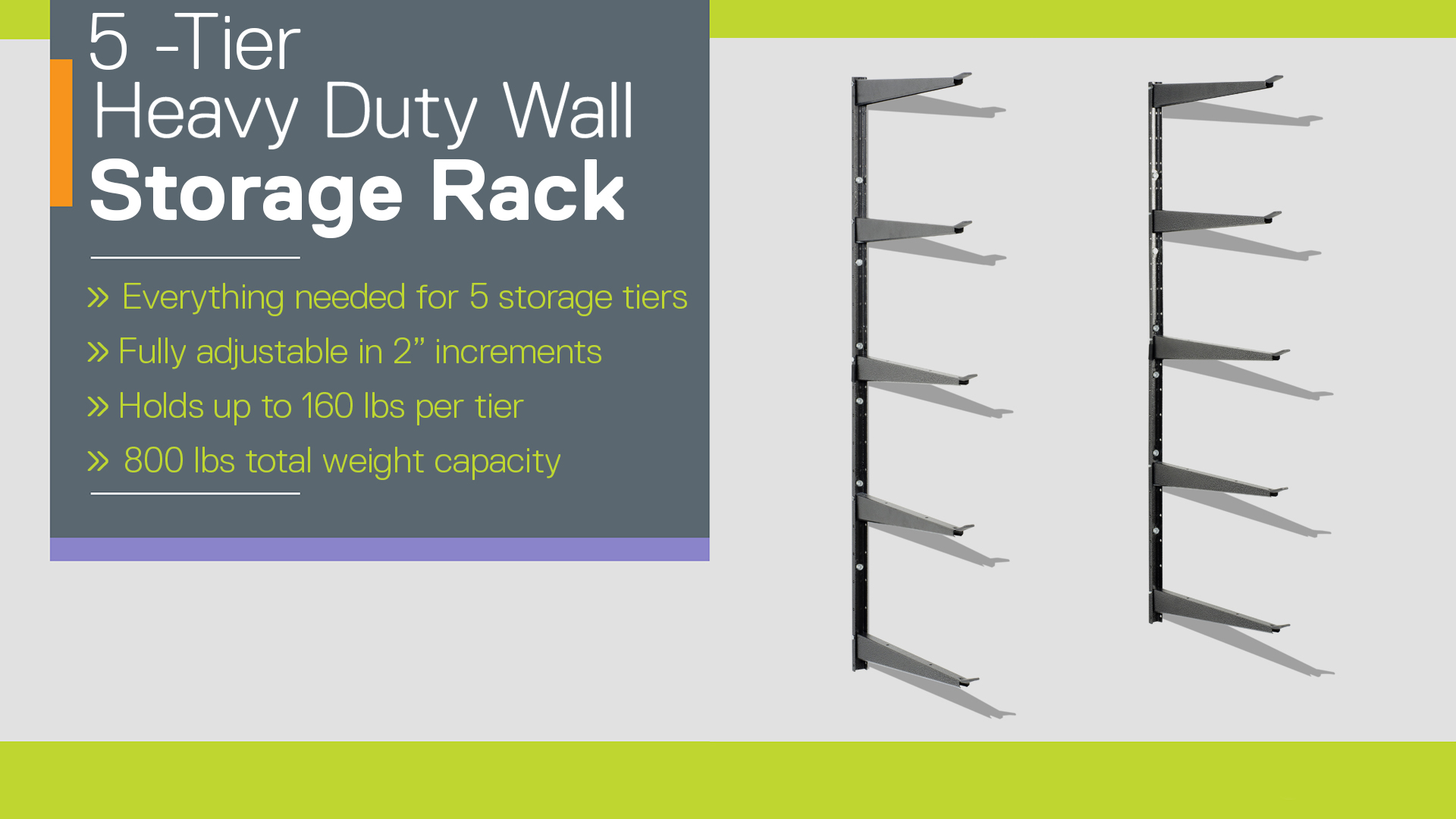 5-Tier Heavy Duty Storage Rack instructions