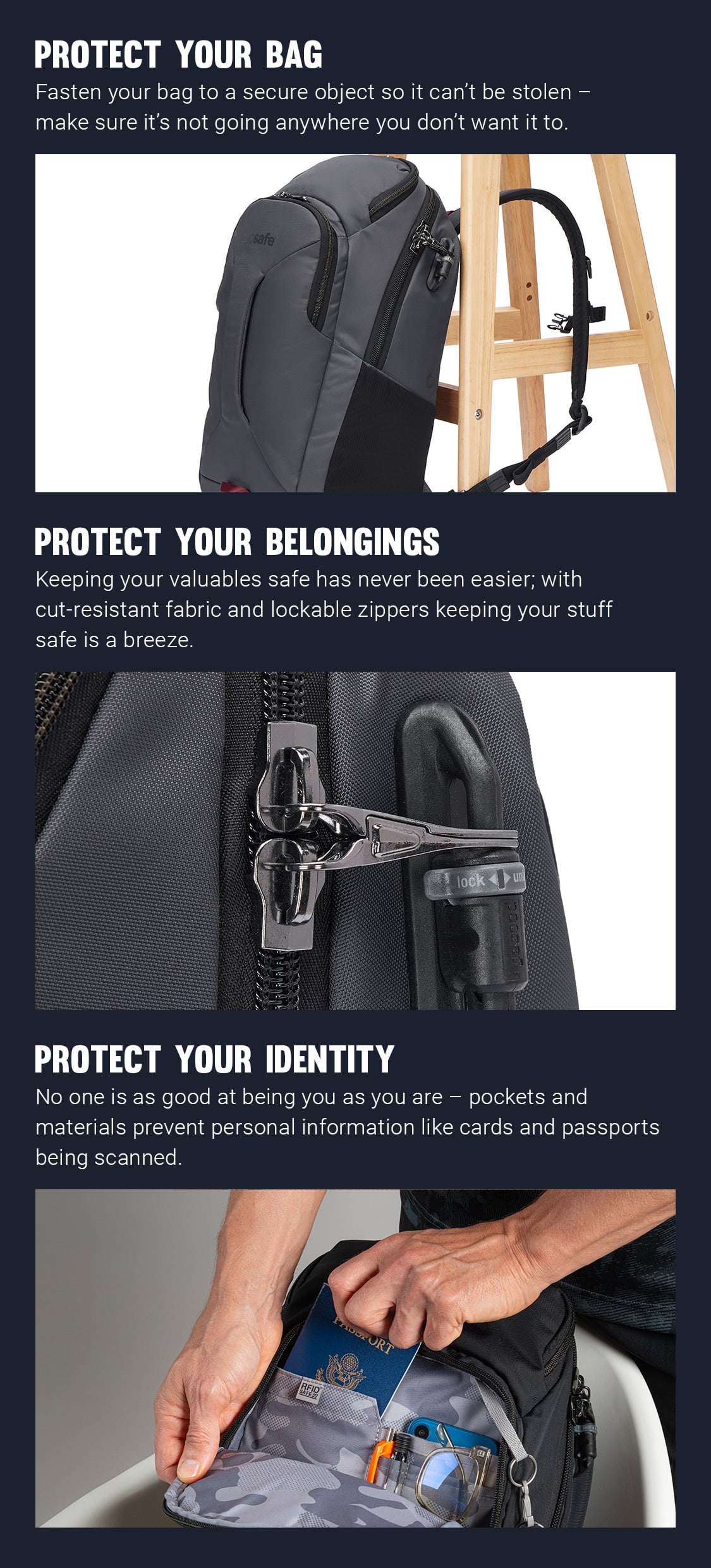 best travel backpack with locks LOVEVOOK Large Laptop for Men,17.3Inch Heavy Duty Backpack it offers a spacious 40 Best Anti-Theft Backpacks 2024 -