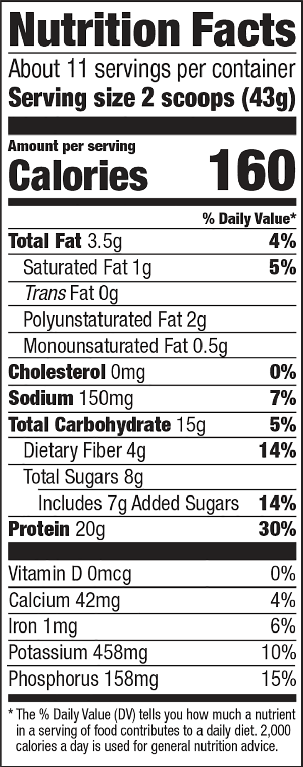 Chocolate Plant Protein Blend - 15mg CBD per serving