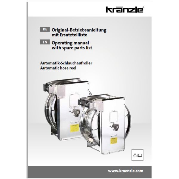 20m Manual Hose Reel complete with hose For Kranzle K7 & K10 Pressure  Washers complete with Short Trigger