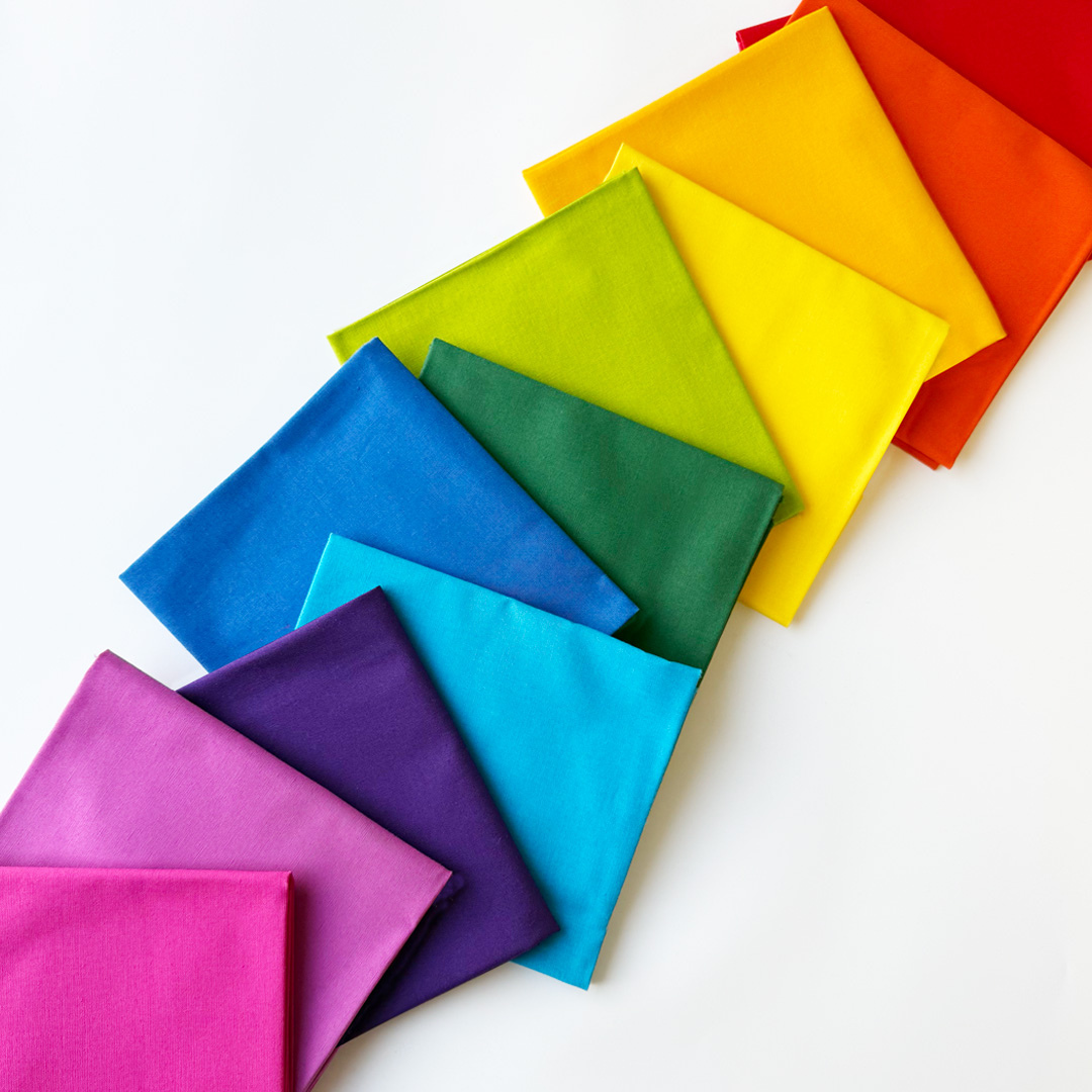 shop a full spectrum of hues from vibrant to neutral in the Northcott Colorworks Solid Fabric collection.