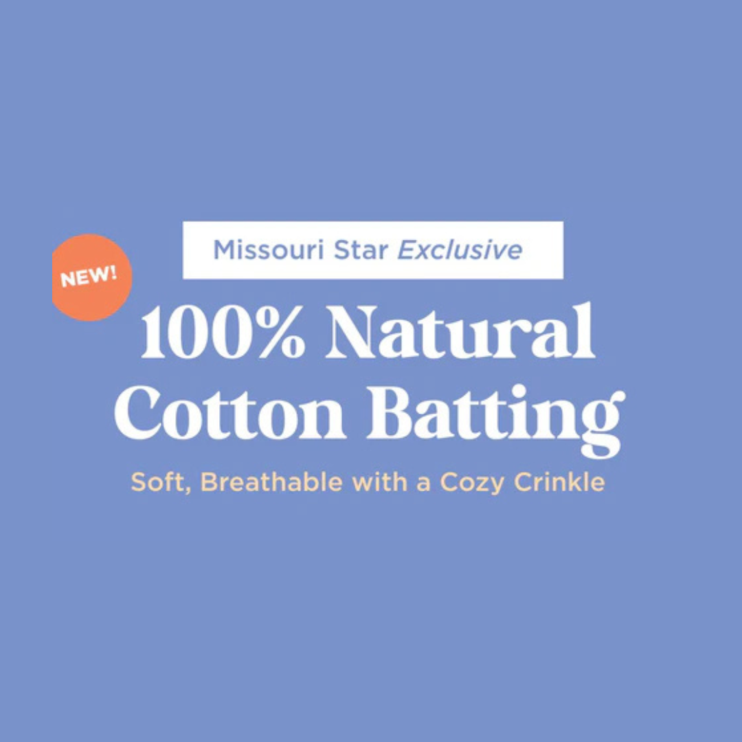 Shop 100% cotton batting in a variety of sizes ranging from crib to king size!