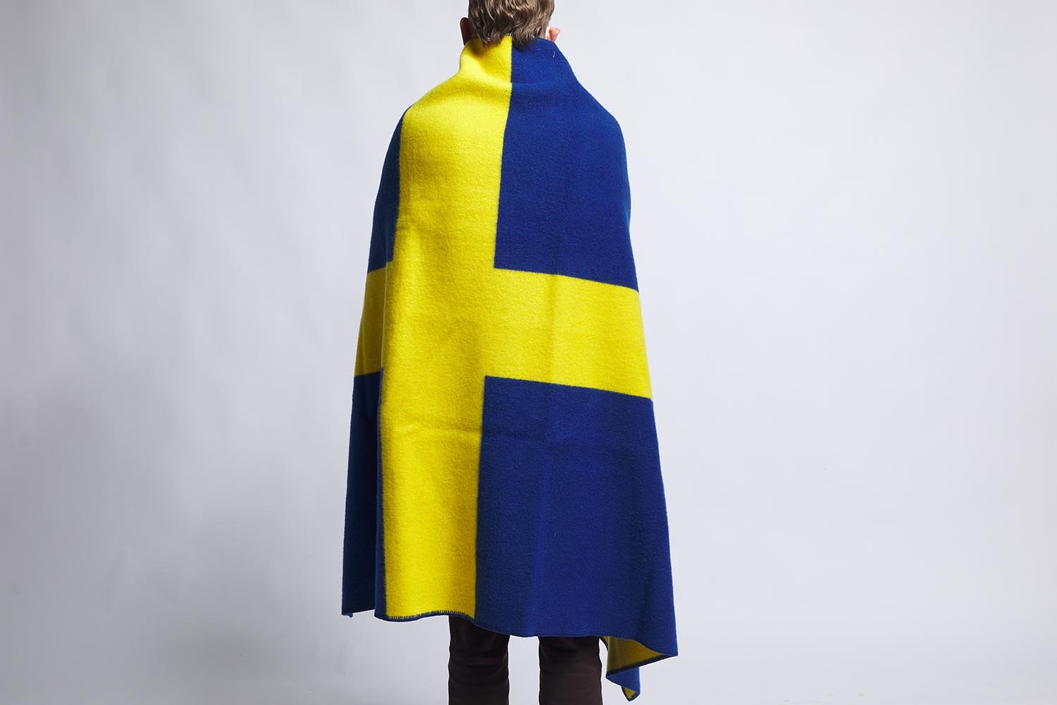 image of Swedish Flag Wool Throw