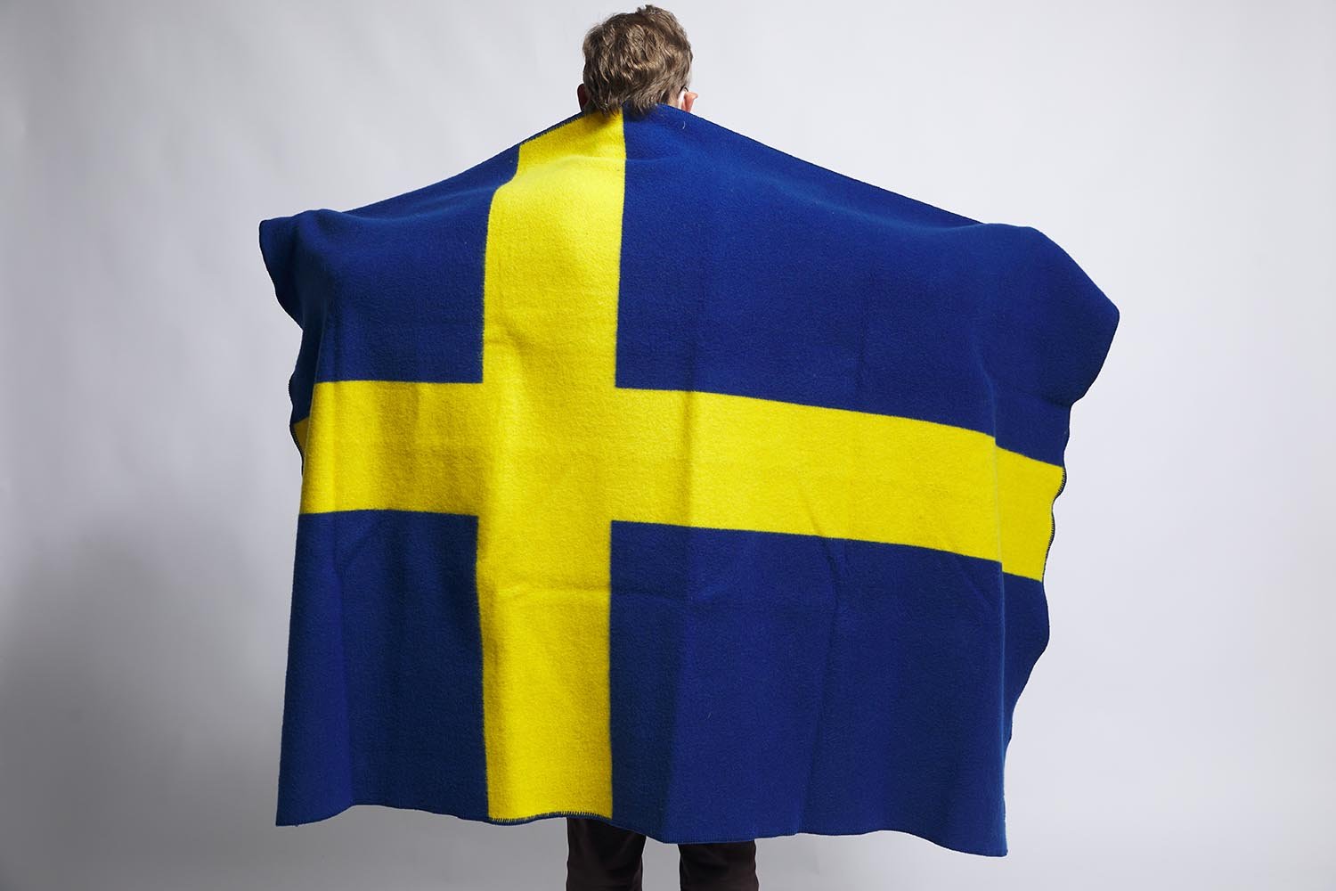 image of Swedish Flag Wool Throw