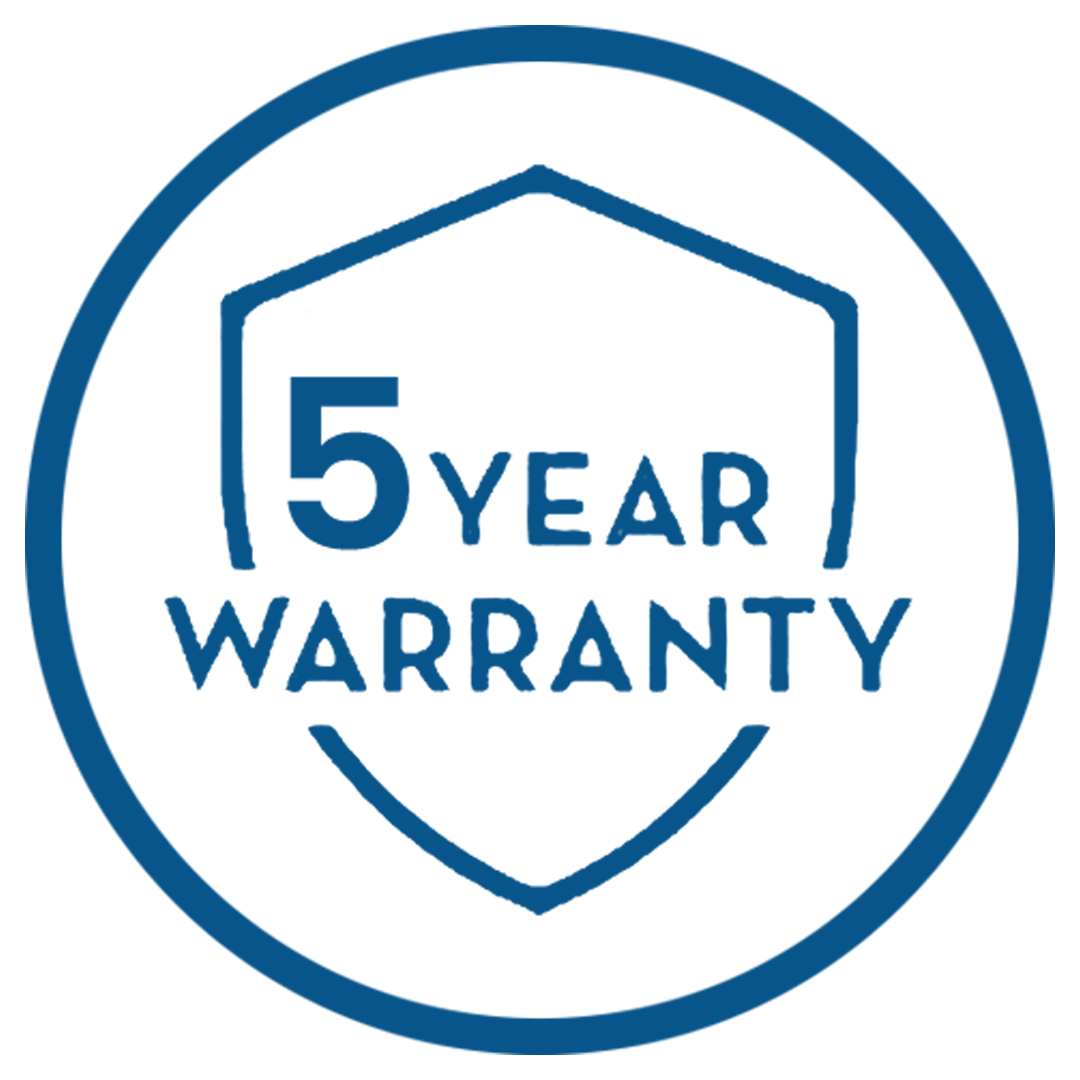 5 year warranty