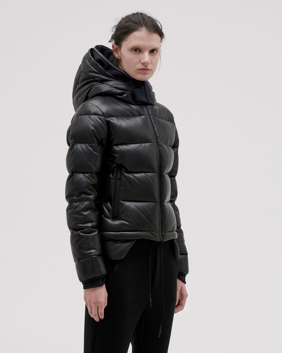 Women's Tuscan Leather Puffer Jacket