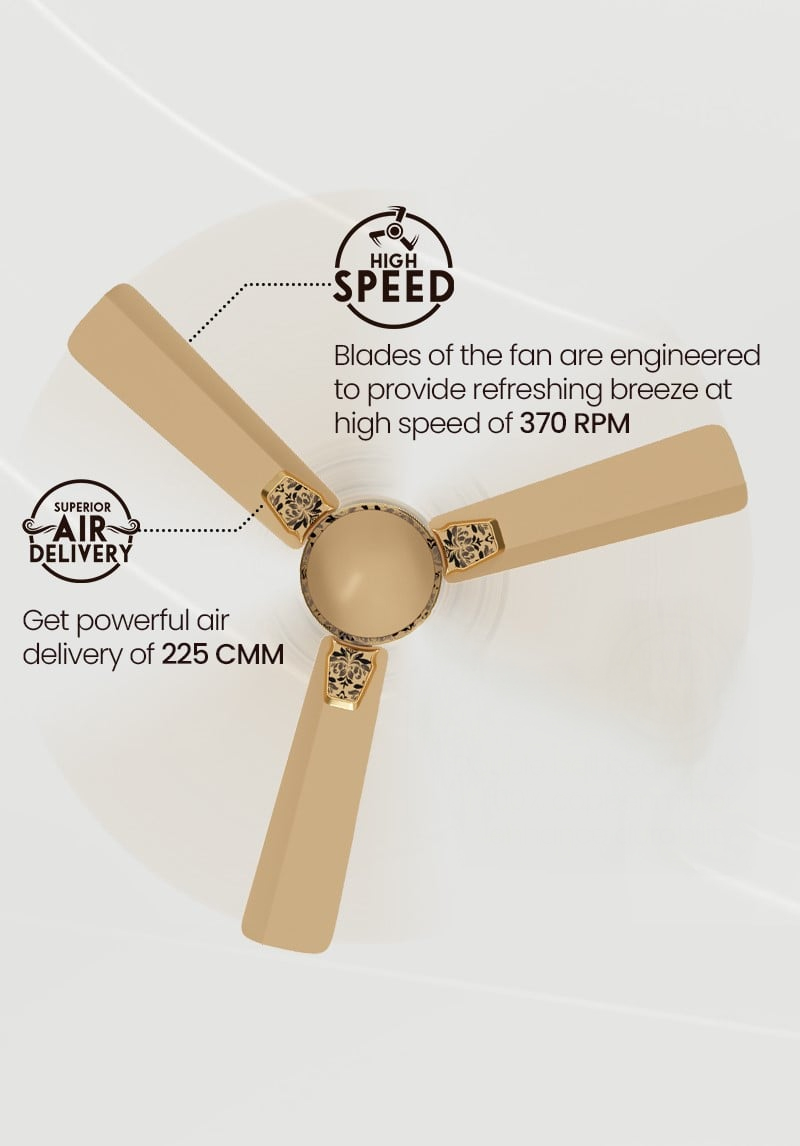 High Speed, Superior Air Delivery, Double Ball Bearing