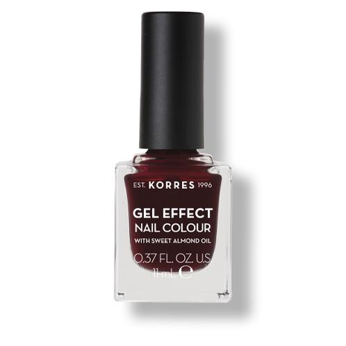 Korres NagellackSweet Almond Nail Colour Burgundy Red 1