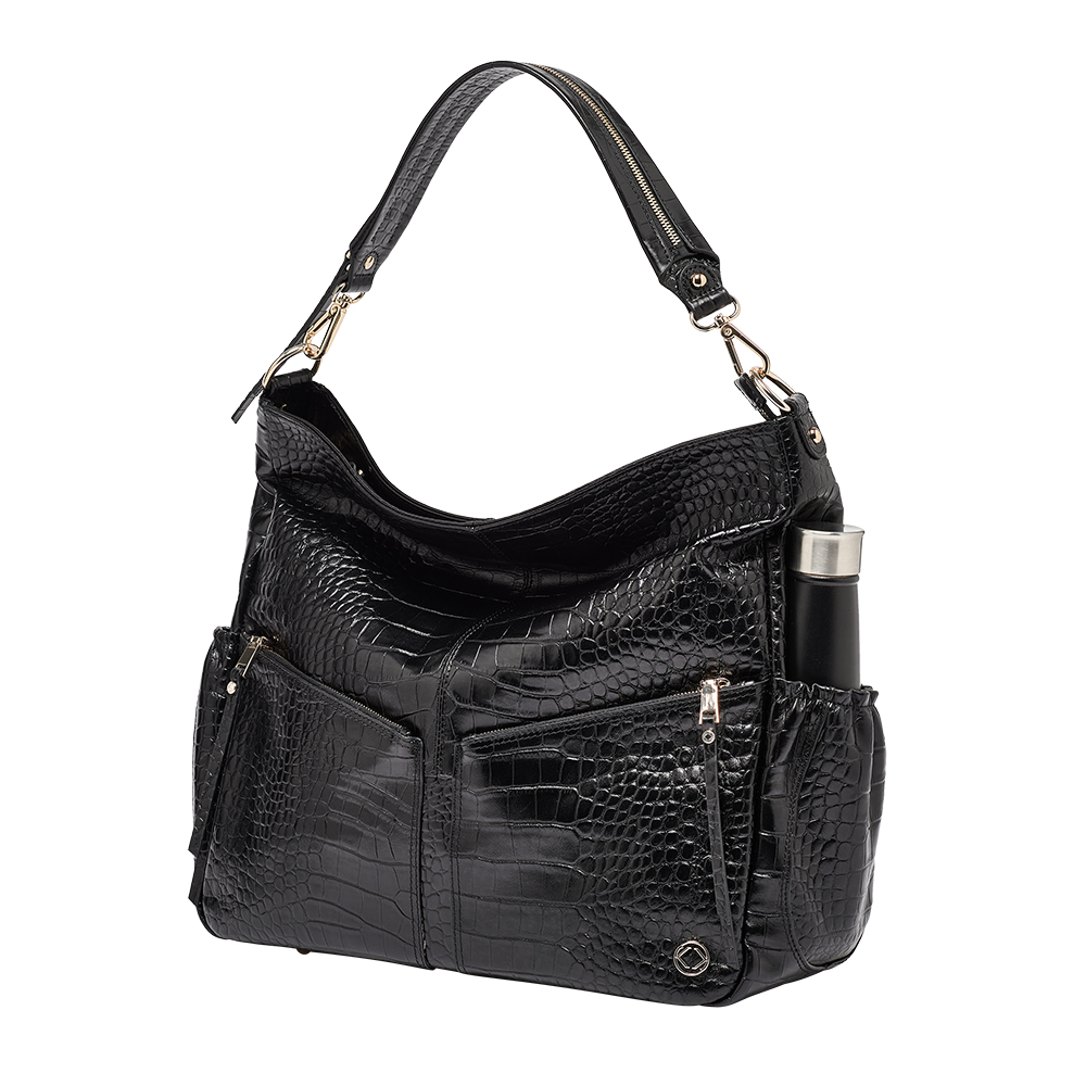 Black Croc Handbag - Keep Your Essentials Organised | KeriKit England