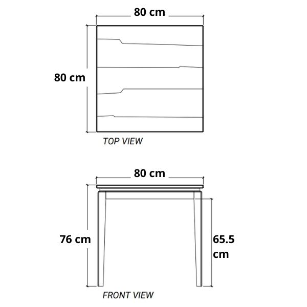 Twenty Twenty Dining Table 200(CM) - European Oak dimensions mobile