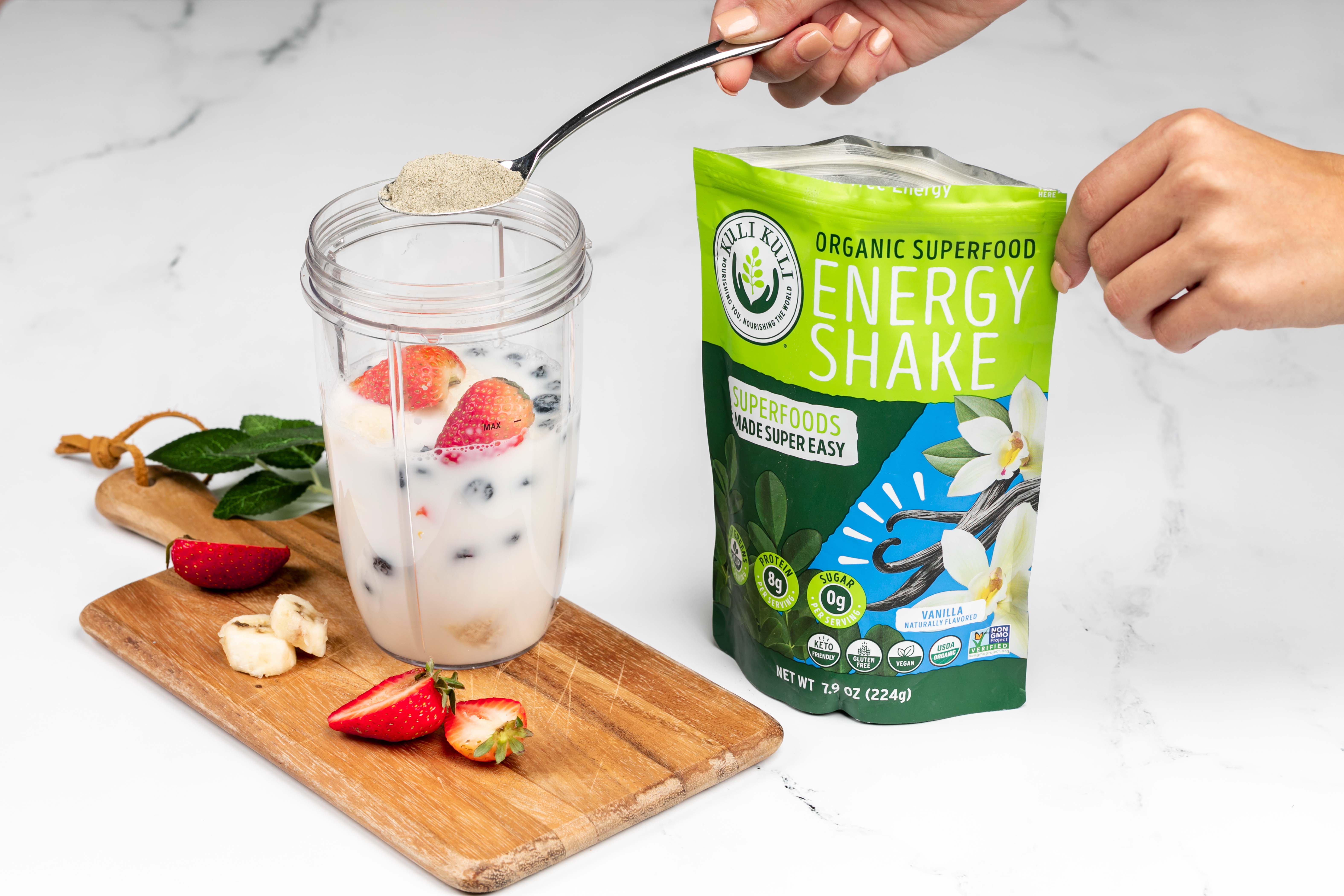 Organic Superfood Energy Shake Vanilla Kuli Kuli Foods