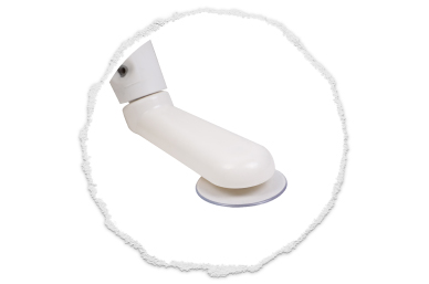four ultra-strong suction cups, so it won’t budge once sucked in!