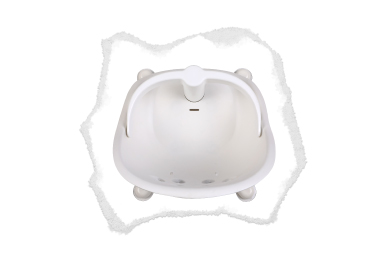all round 360° support so bub is propped up safely during bath time in the bath, leaving your hands free