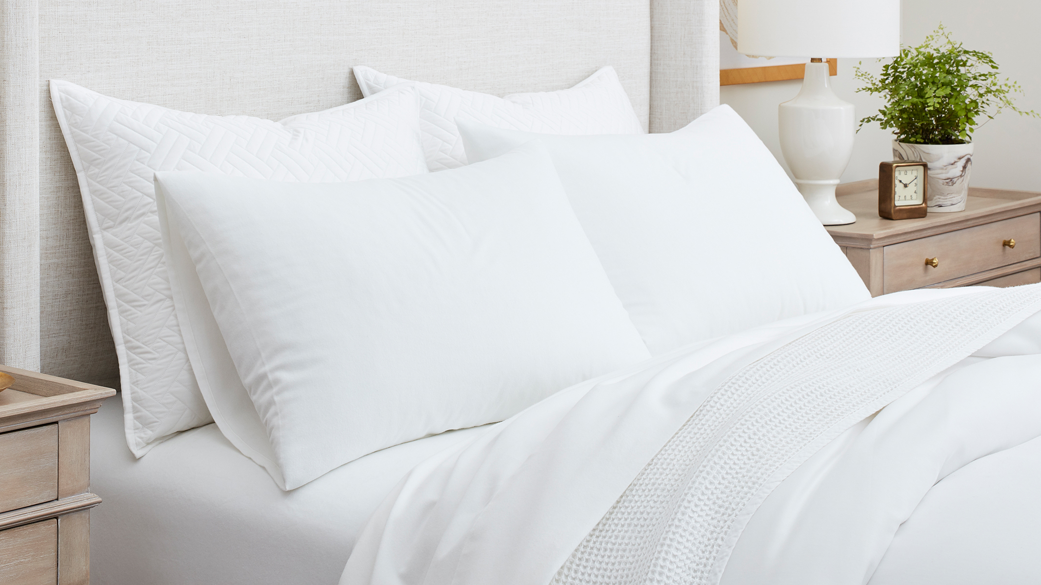 White Flannel Bed image