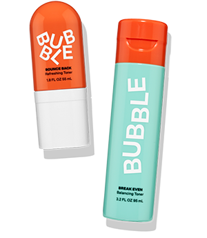 Bubble Skincare 3-Step Balancing Bundle, for Normal to Oily & Combo Skin,  Everyday Care, Unisex, set of 3