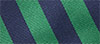 Westport Black Silk Repp Stripe Tie, Green/Navy