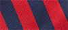 Westport Black Silk Repp Stripe Tie, Red/Navy