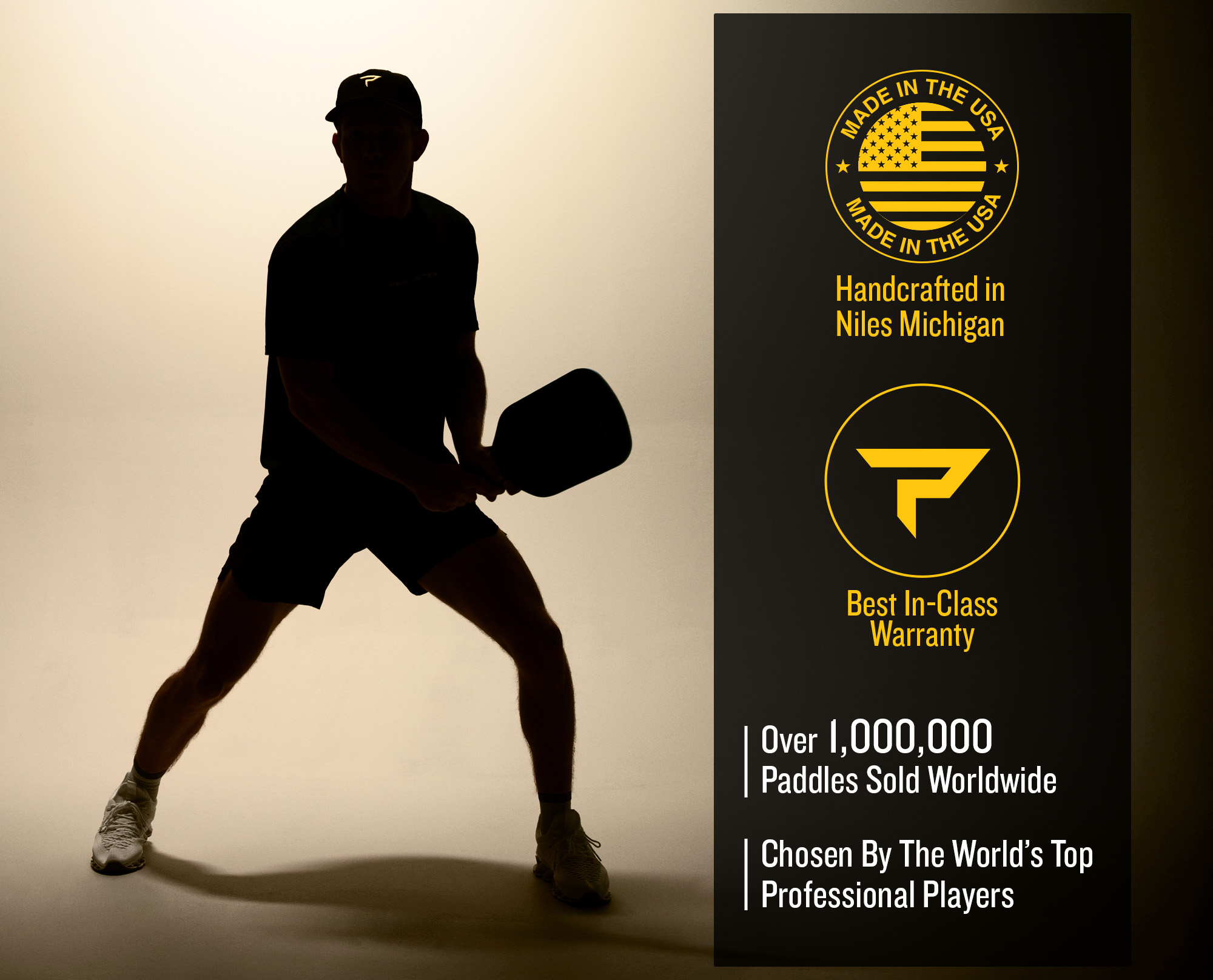Paddletek paddles chosen by top players, over 1 million sold worldwide.