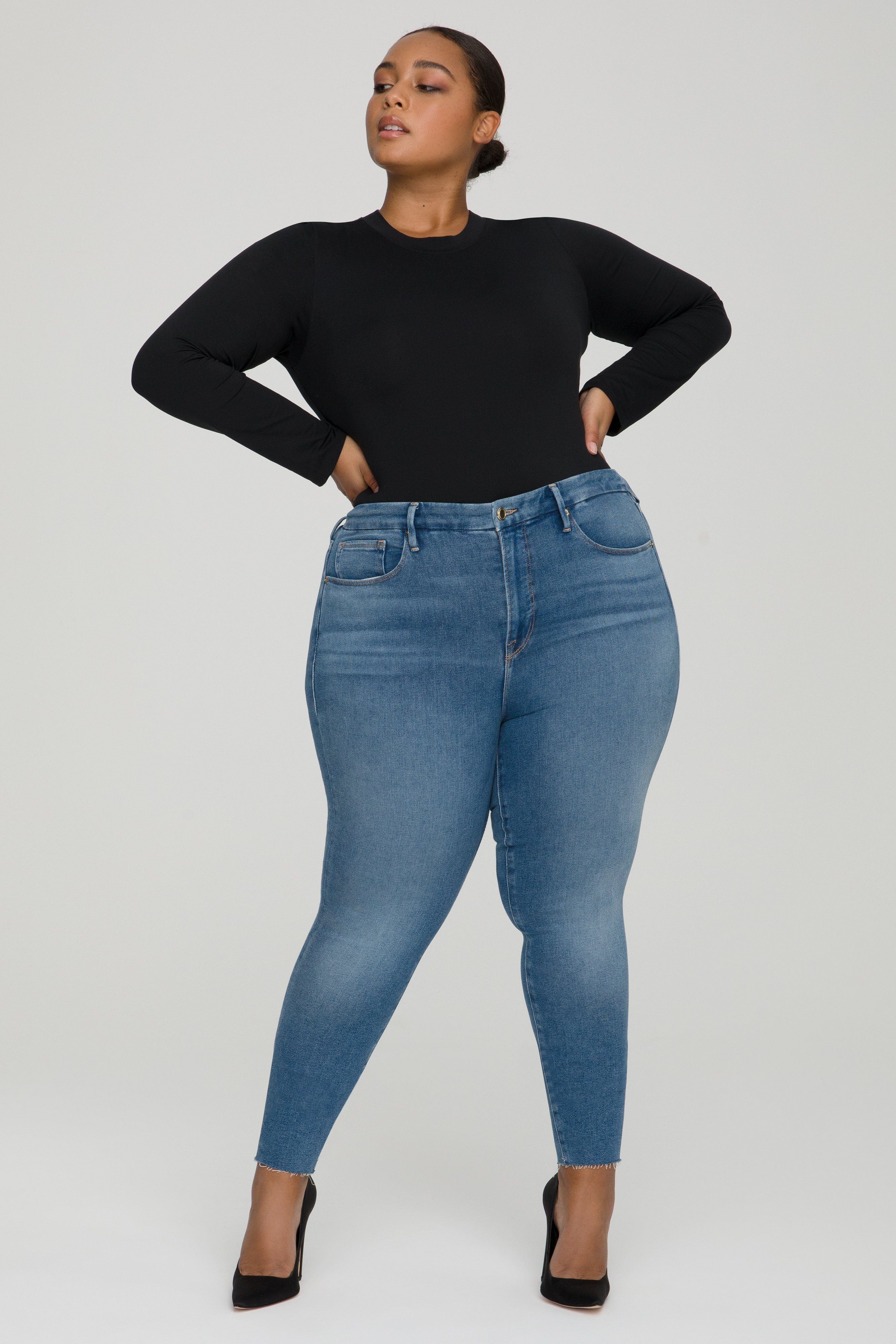 Styled with GOOD LEGS SKINNY JEANS | BLUE655