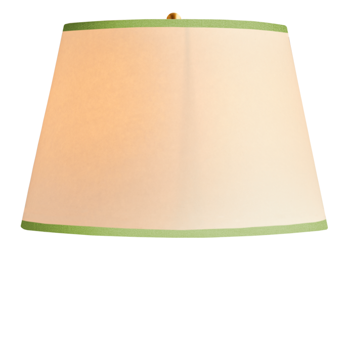 14 inch straight empire shade in top n tail cream card with